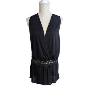 Victoria's Secret Black Open Back Tunic Top